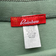 1980s Vintage Sage Green “Rainbow” Mini Pencil Skirt
