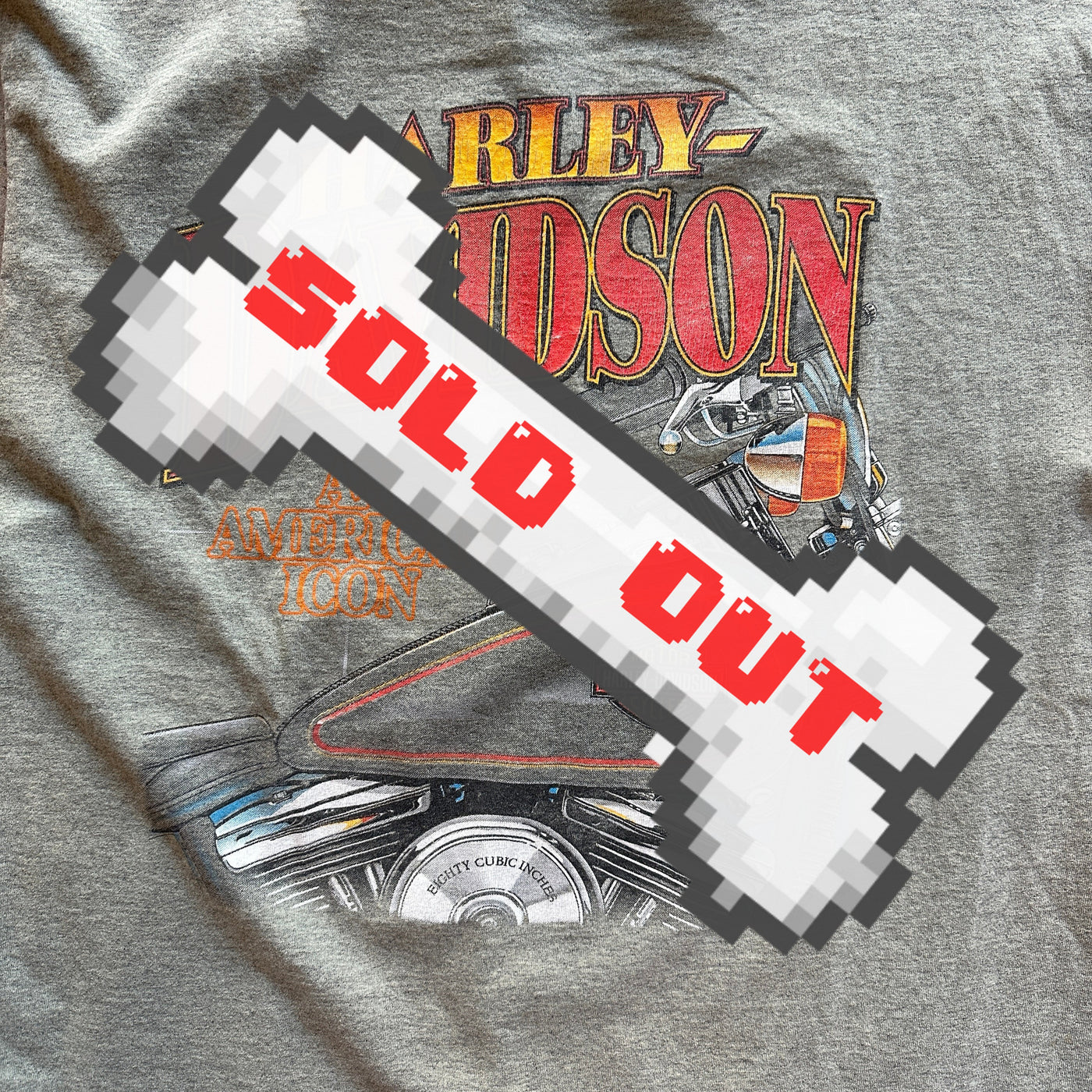 1996 Grey “Harley Davidson- An American Icon” T-Shirt