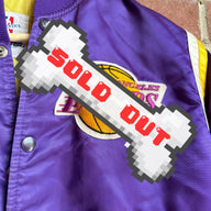 2000s LA Lakers Authentics NBA Purple Letterman Bomber Jacket