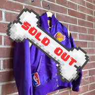 2000s LA Lakers Authentics NBA Purple Letterman Bomber Jacket