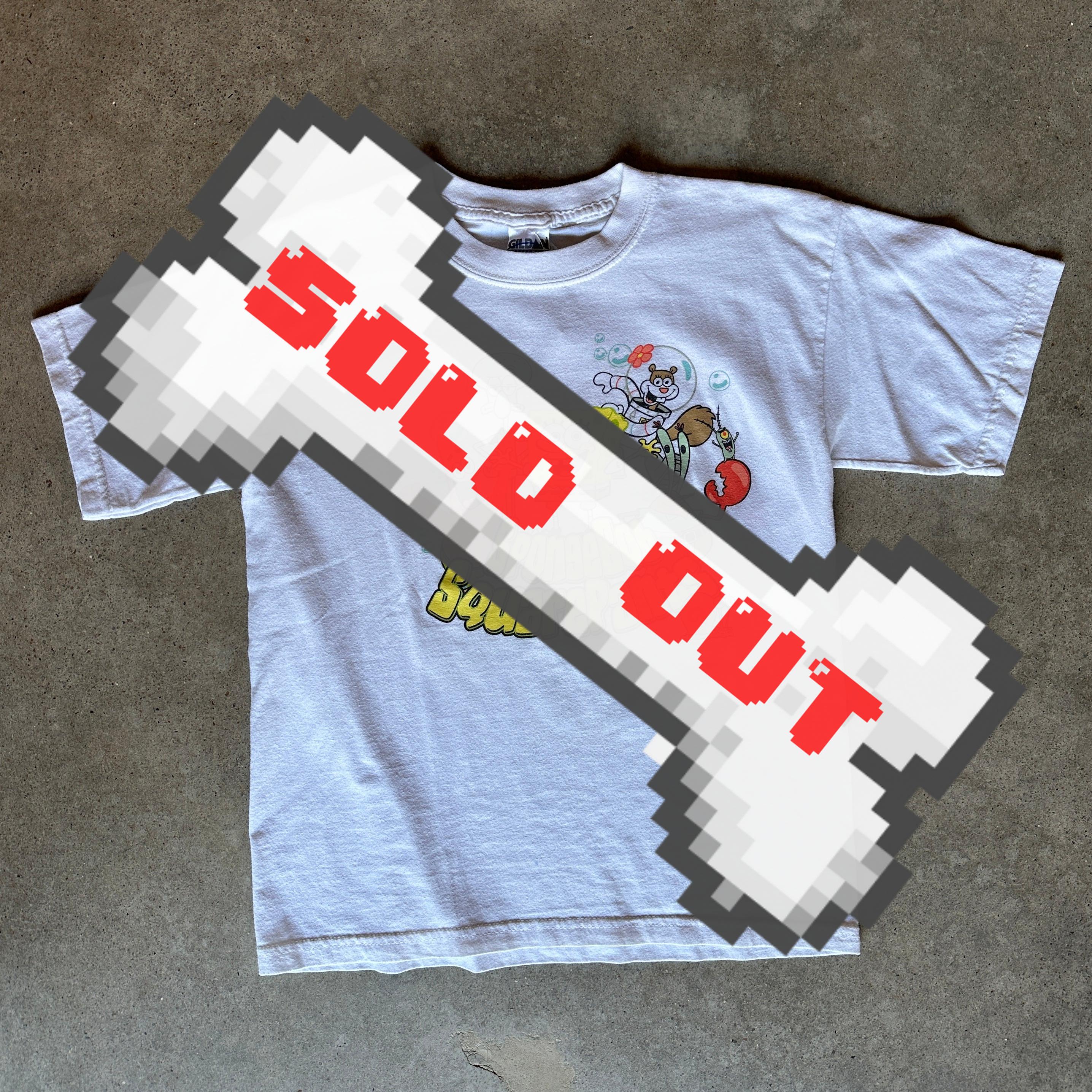 2000s White Spongebob Squarepants T-Shirt