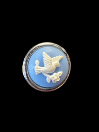 Vintage Avon Wedgewood Dove Cameo Studs