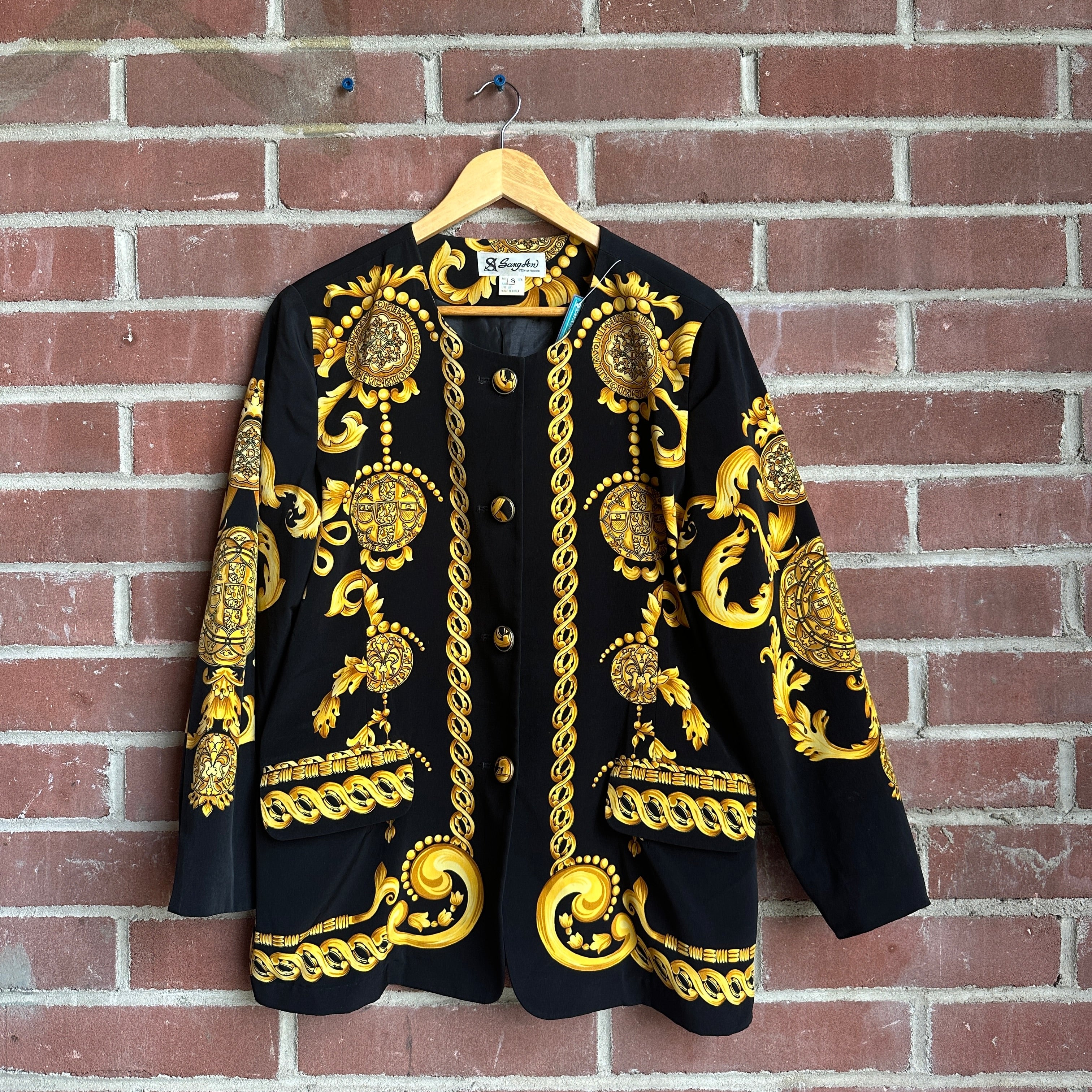 80s Black/Gold “Sang An High Fashion” Blazer