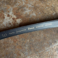 80s Grey/Green “Jacqueline Ferrar” Genuine Leather Belt