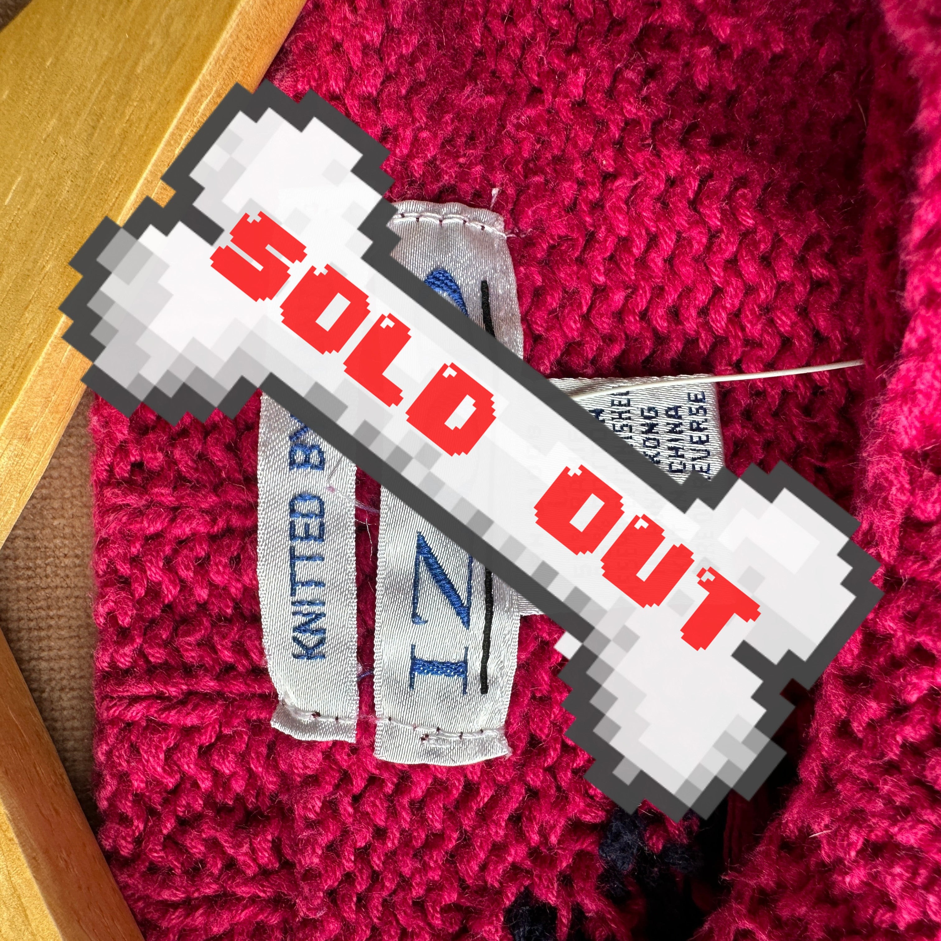 80s Hot Pink Hand-Knitted “Izod” Sweater