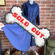 80s Navy Blue “The American Shirt Dress, Made in the USA” Shirt Dress