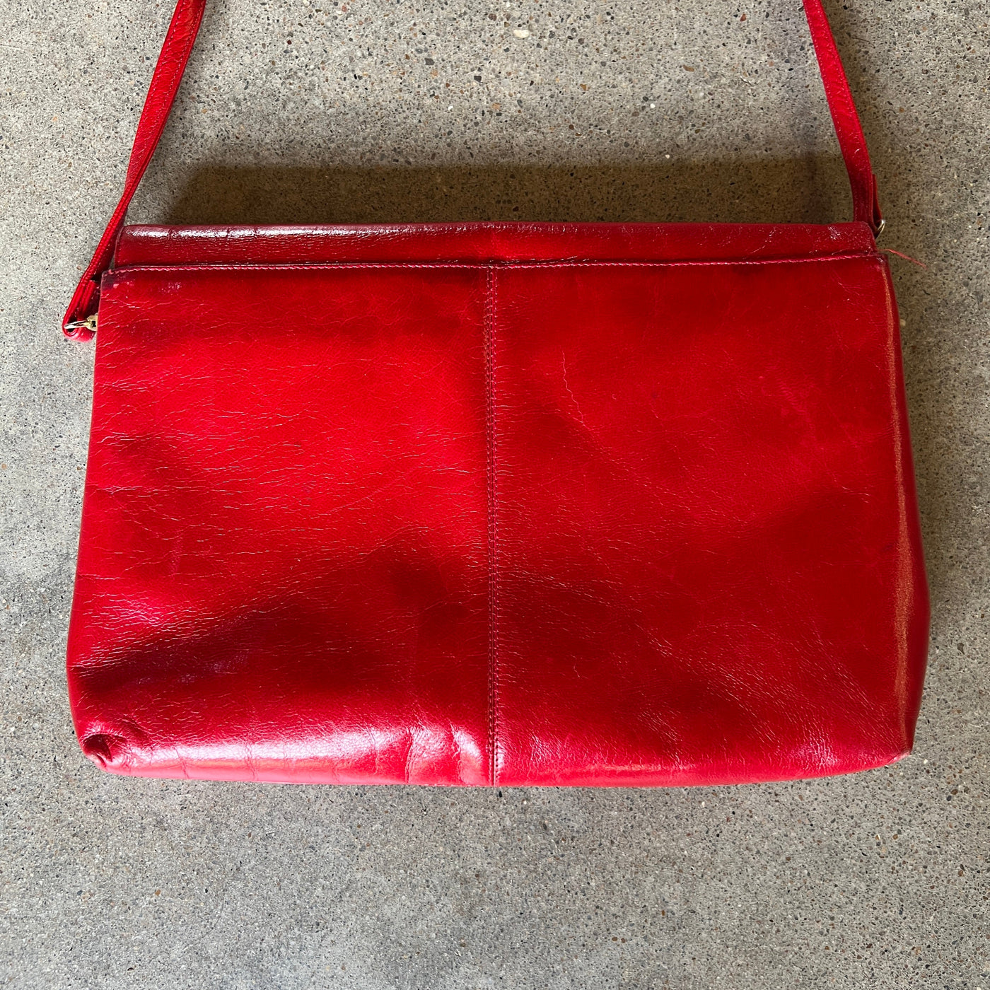 80’s RO-EL Red Leather Bag
