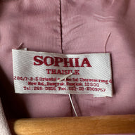 80s Soft Pink Dragonfly Embroidered “Sophia, Thaisilk” Blazer
