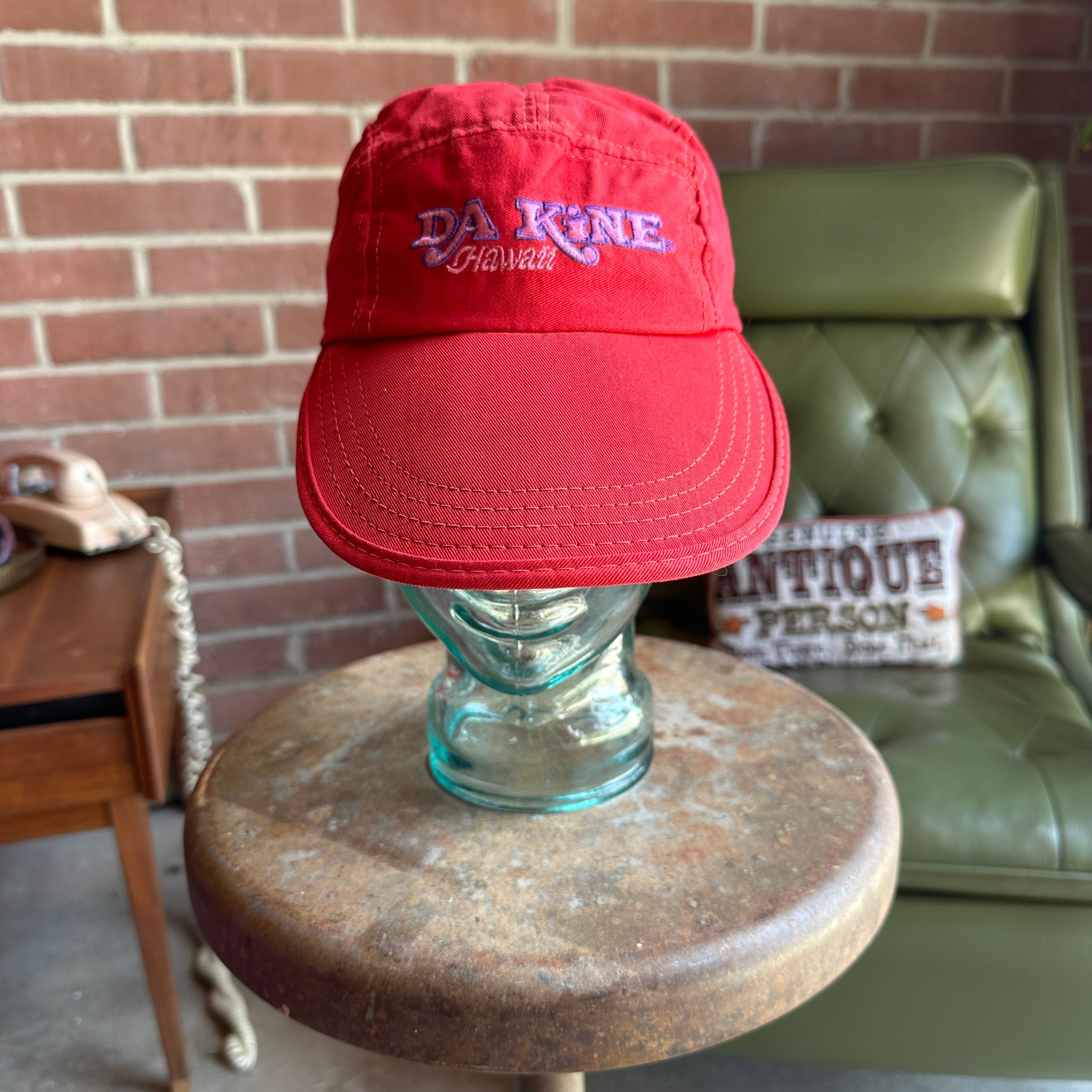 80s Vintage Red “Da Kine” Hawaii Five Panel Hat