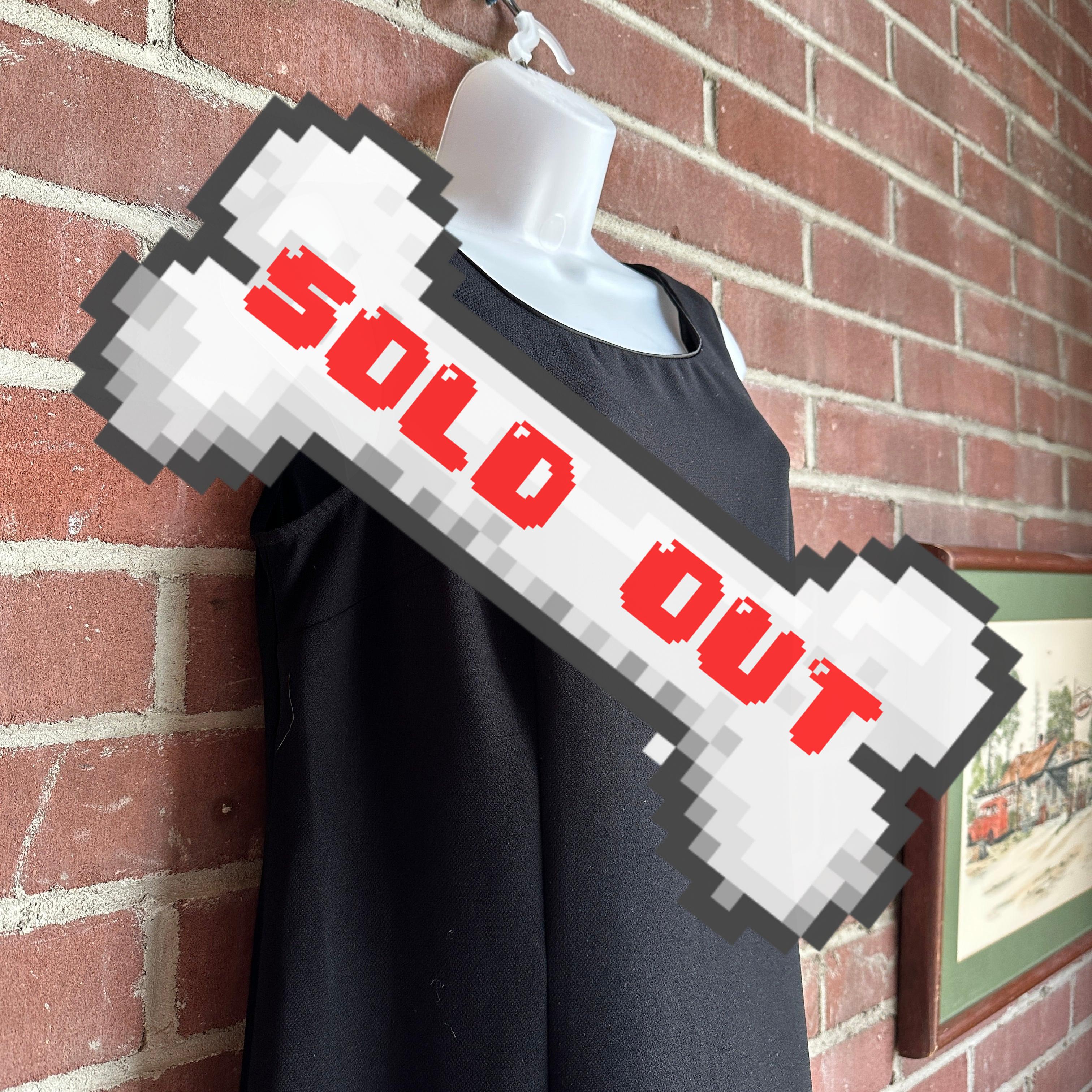 80s/90s Black “Miss Dorby” Dress