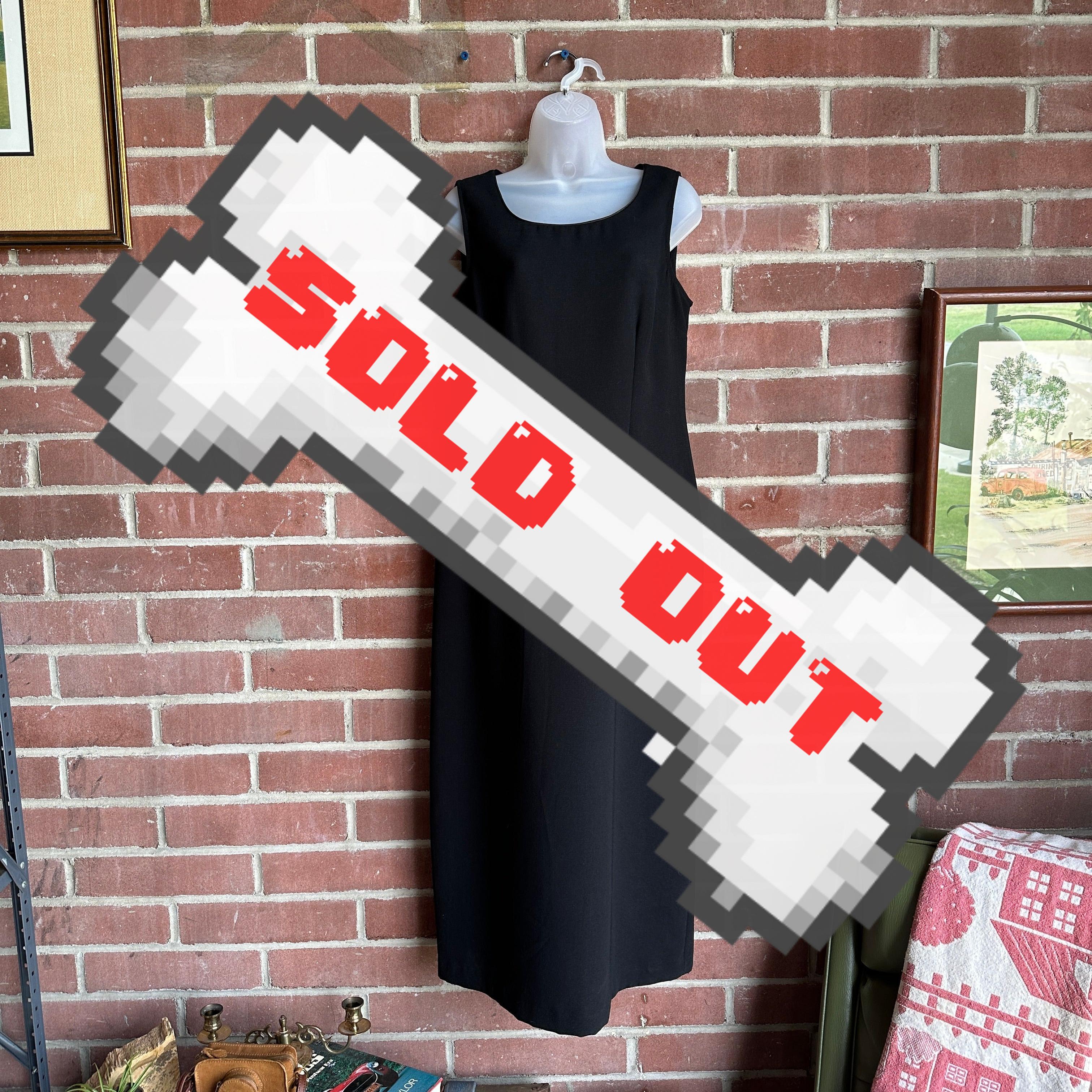 80s/90s Black “Miss Dorby” Dress