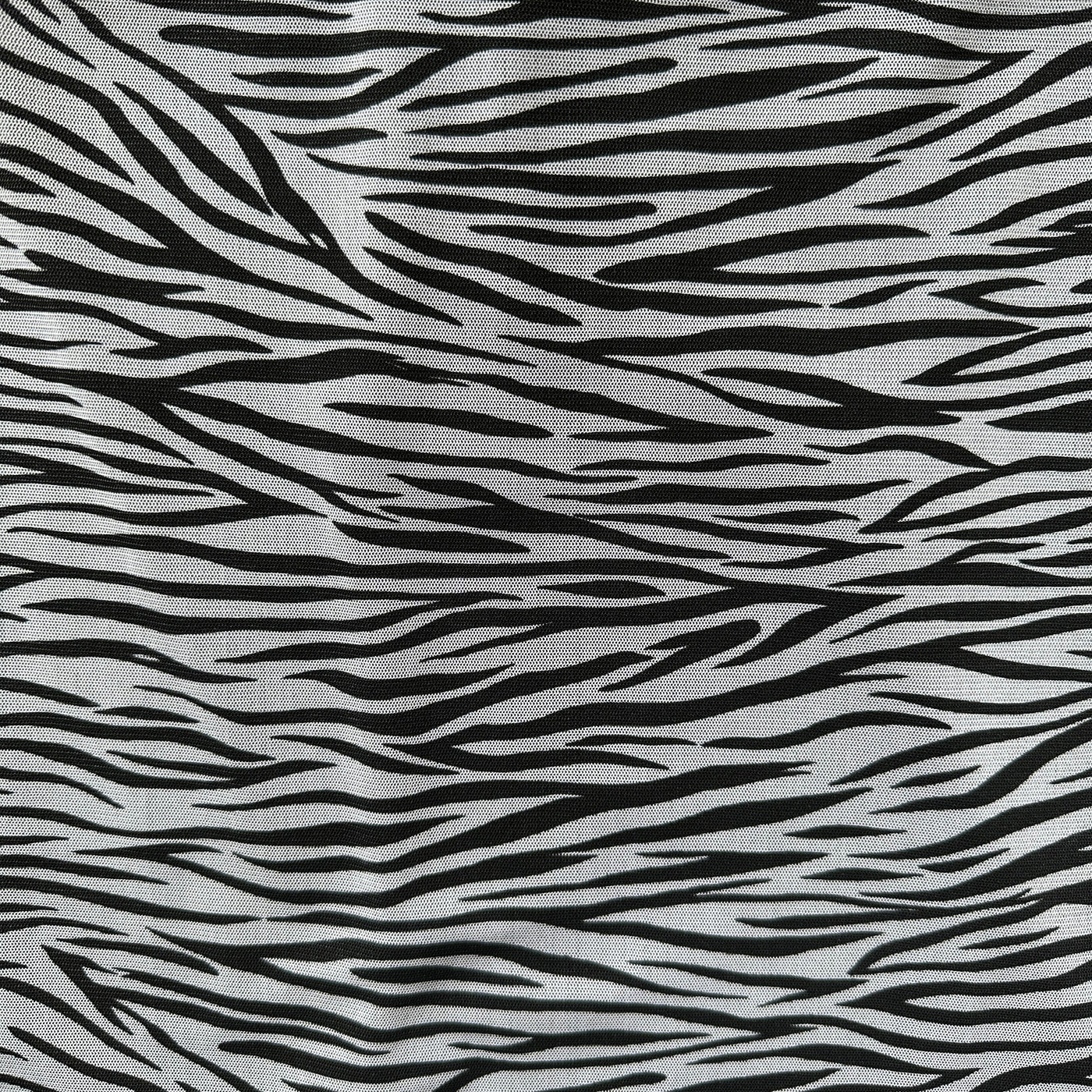 90s Zebra Print “A’gaci Too” Skirt