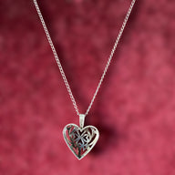 925 Filigree Heart Necklace