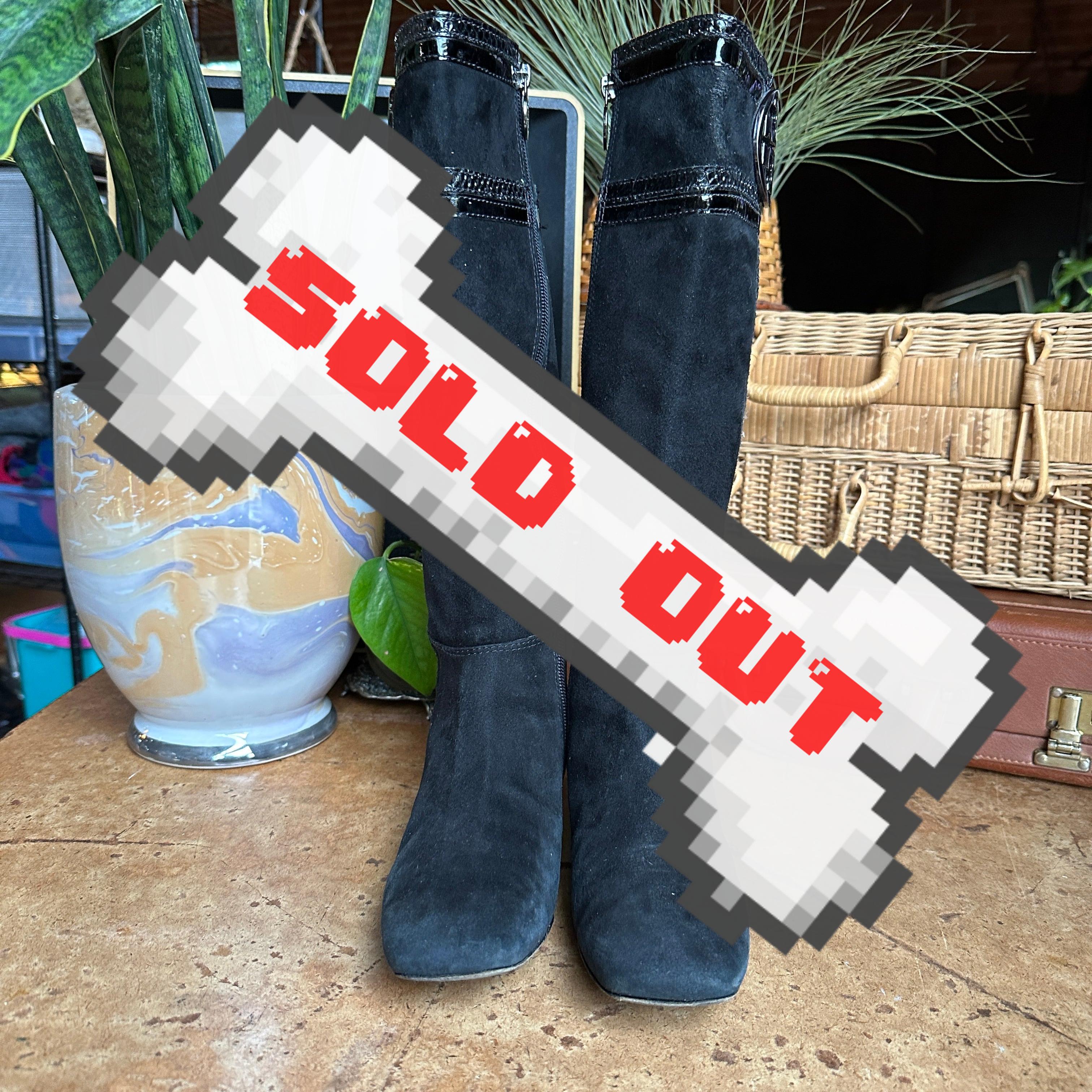 Black Suede Leather “Tory Burch” Boots