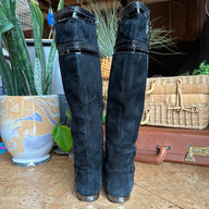 Black Suede Leather “Tory Burch” Boots