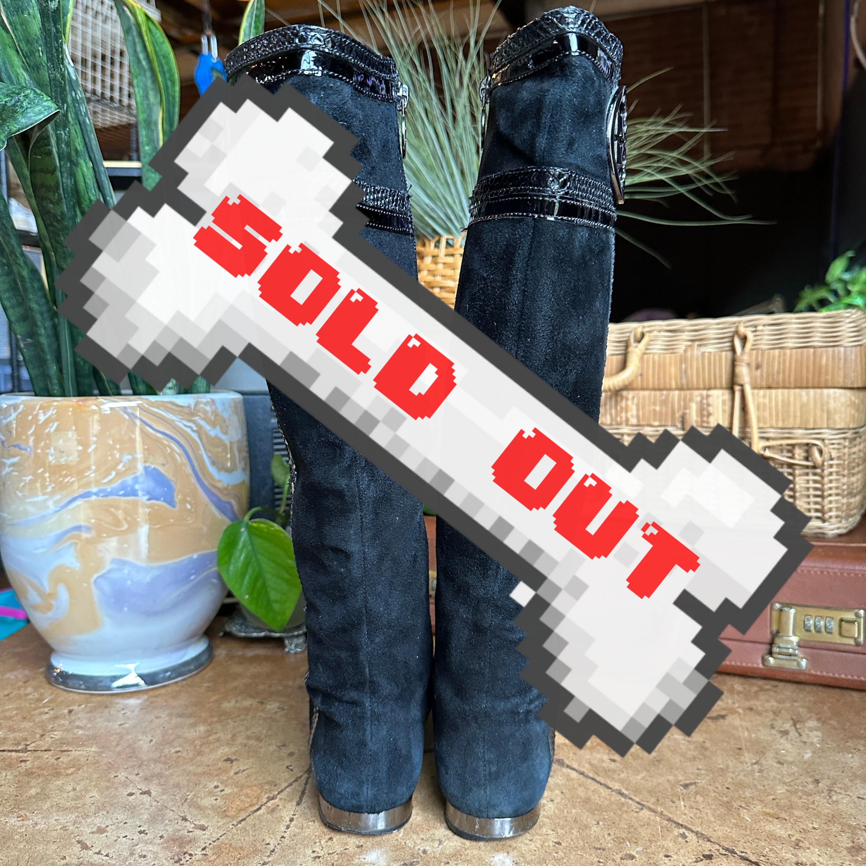 Black Suede Leather “Tory Burch” Boots