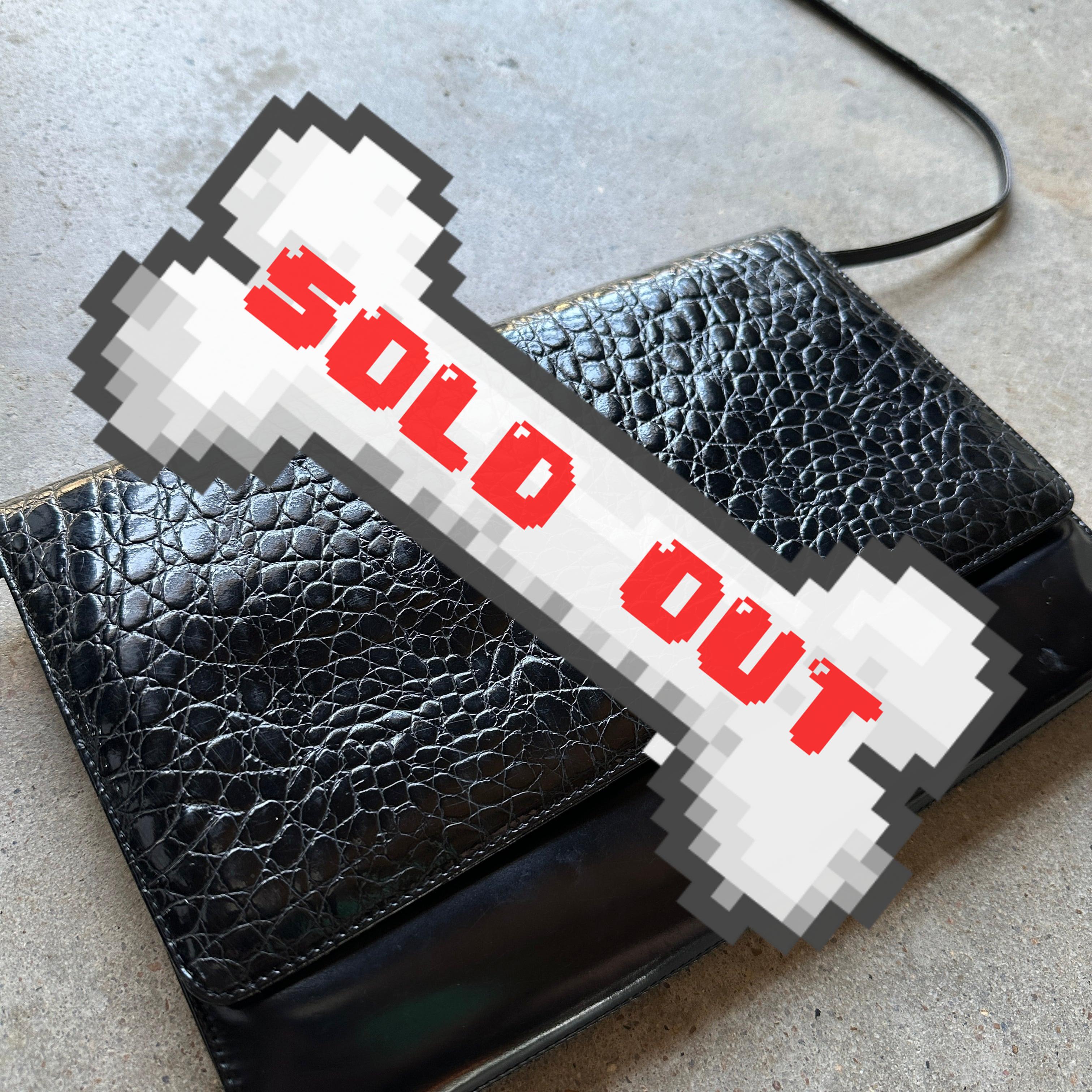 Black Vintage Patent Leather Nando Muzi Crossbody