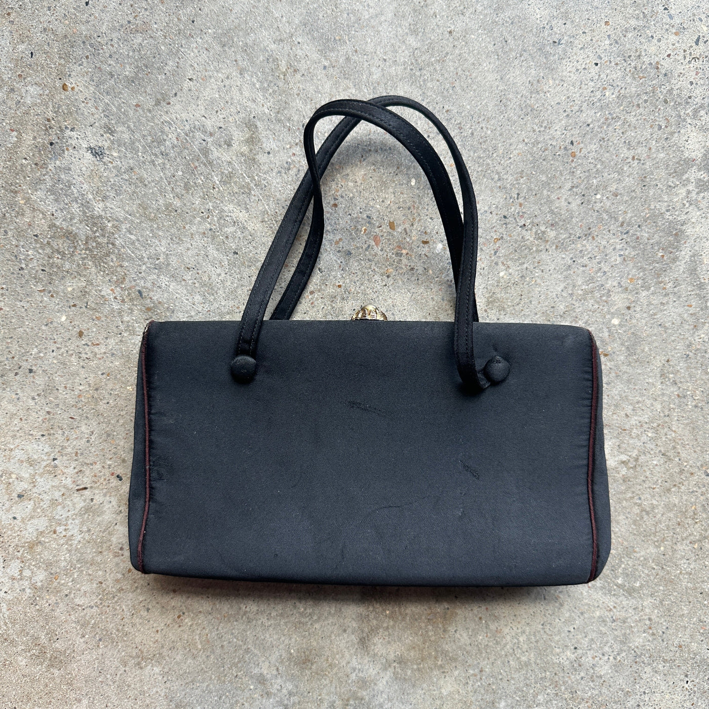 “Coblentz Original” Small Black Silk Clutch Bag