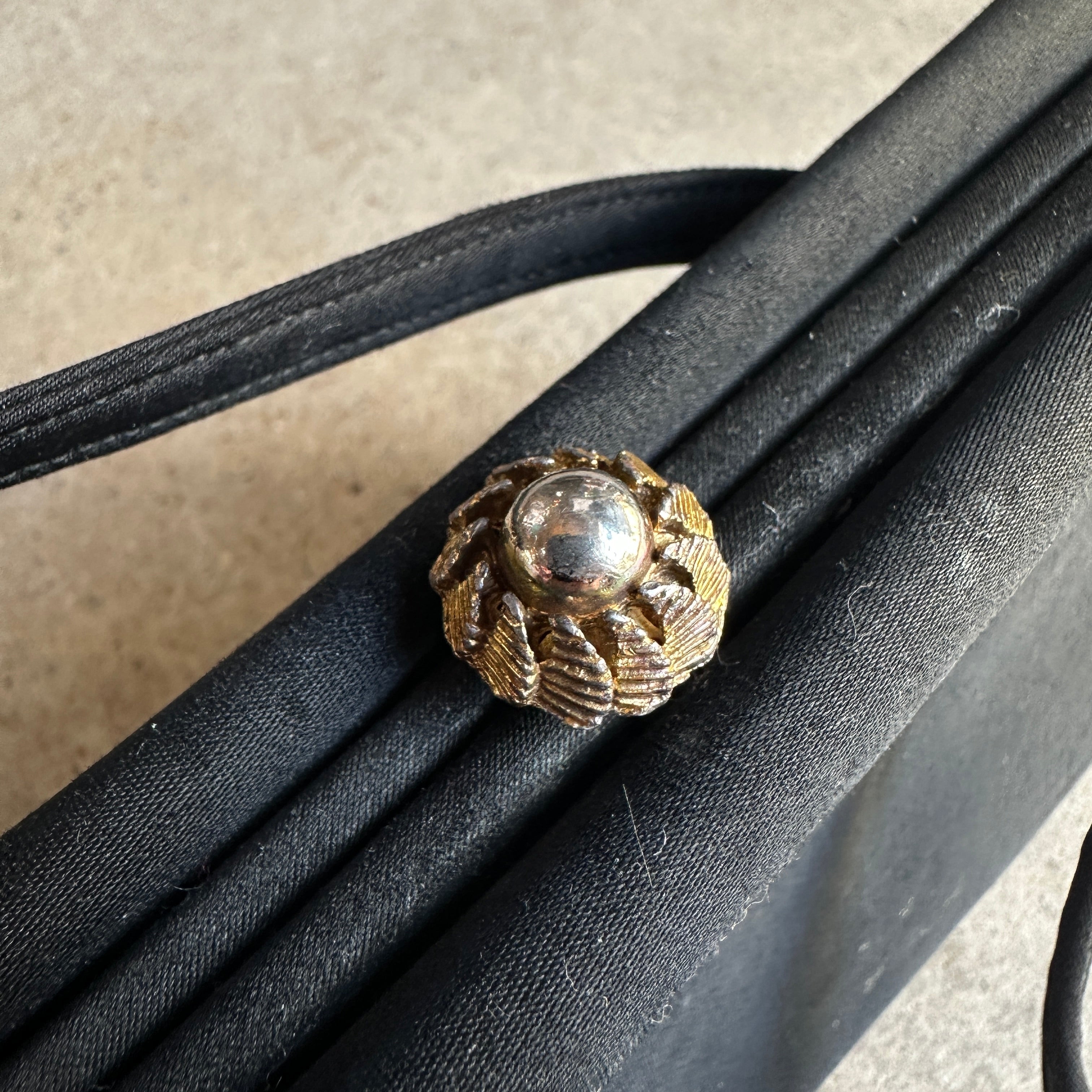 “Coblentz Original” Small Black Silk Clutch Bag