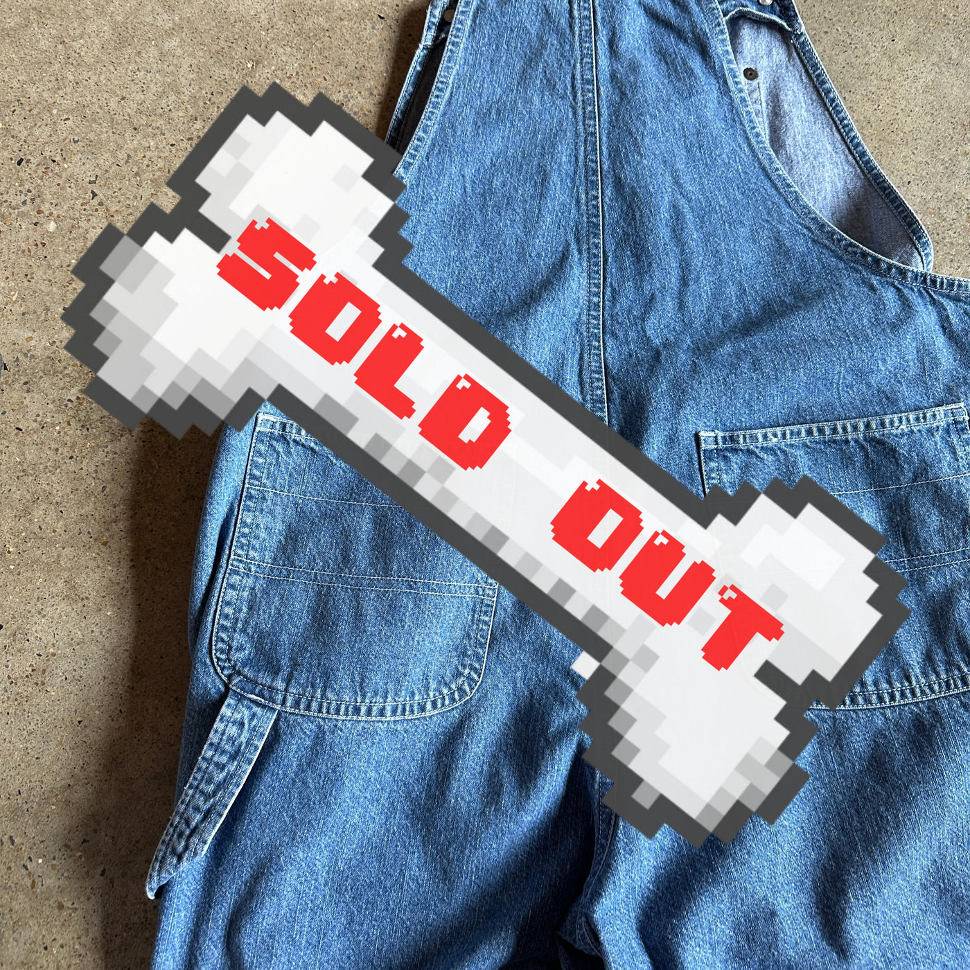 Denim overall shorts