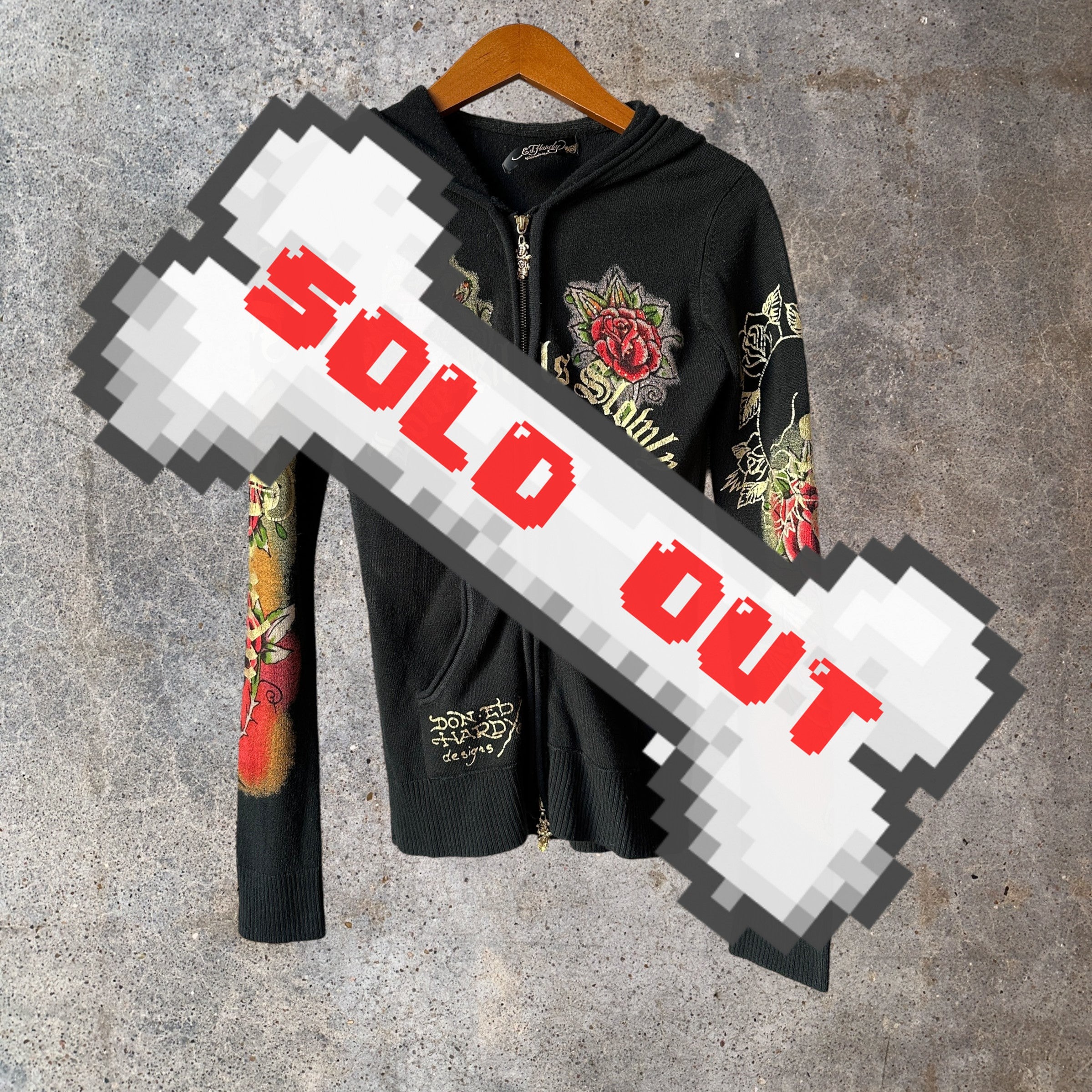 Ed Hardy "Love Kills Slowly" Double Zip Hoodie