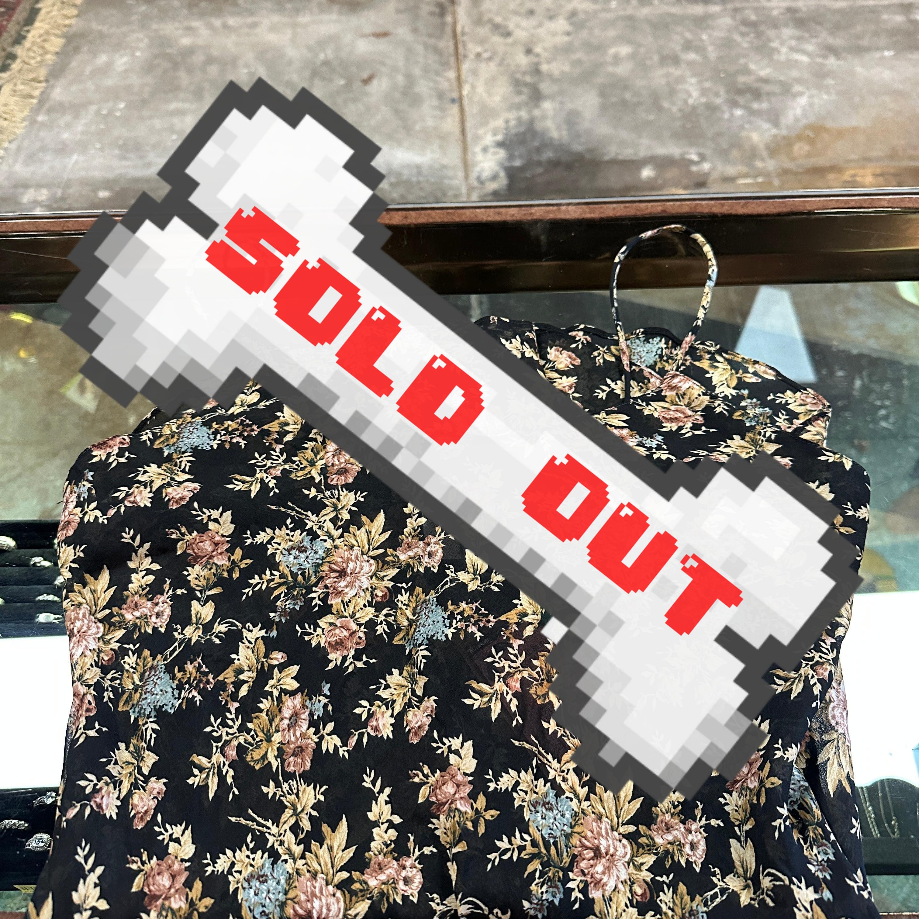 Floral slip dress waist-34"