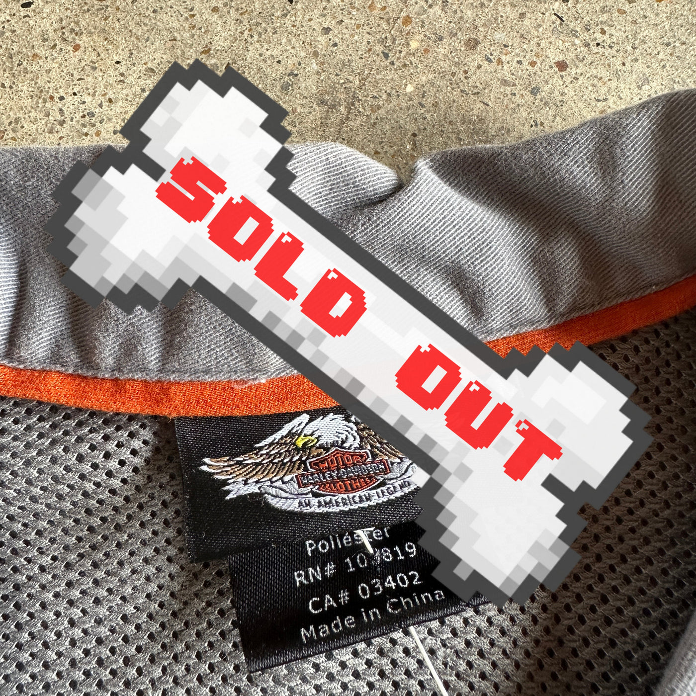 Harley Davidson grey and black work shirt