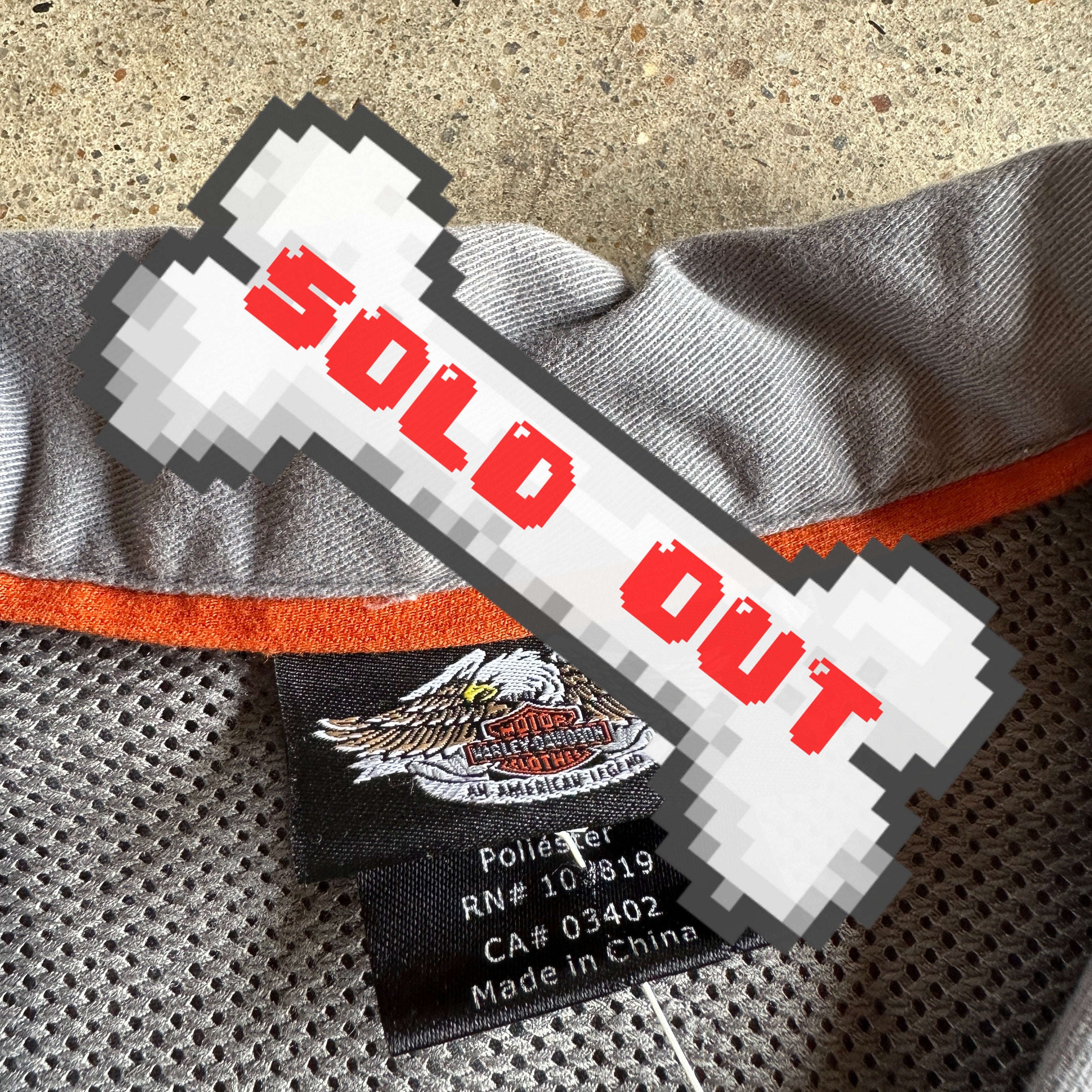 Harley Davidson grey and black work shirt