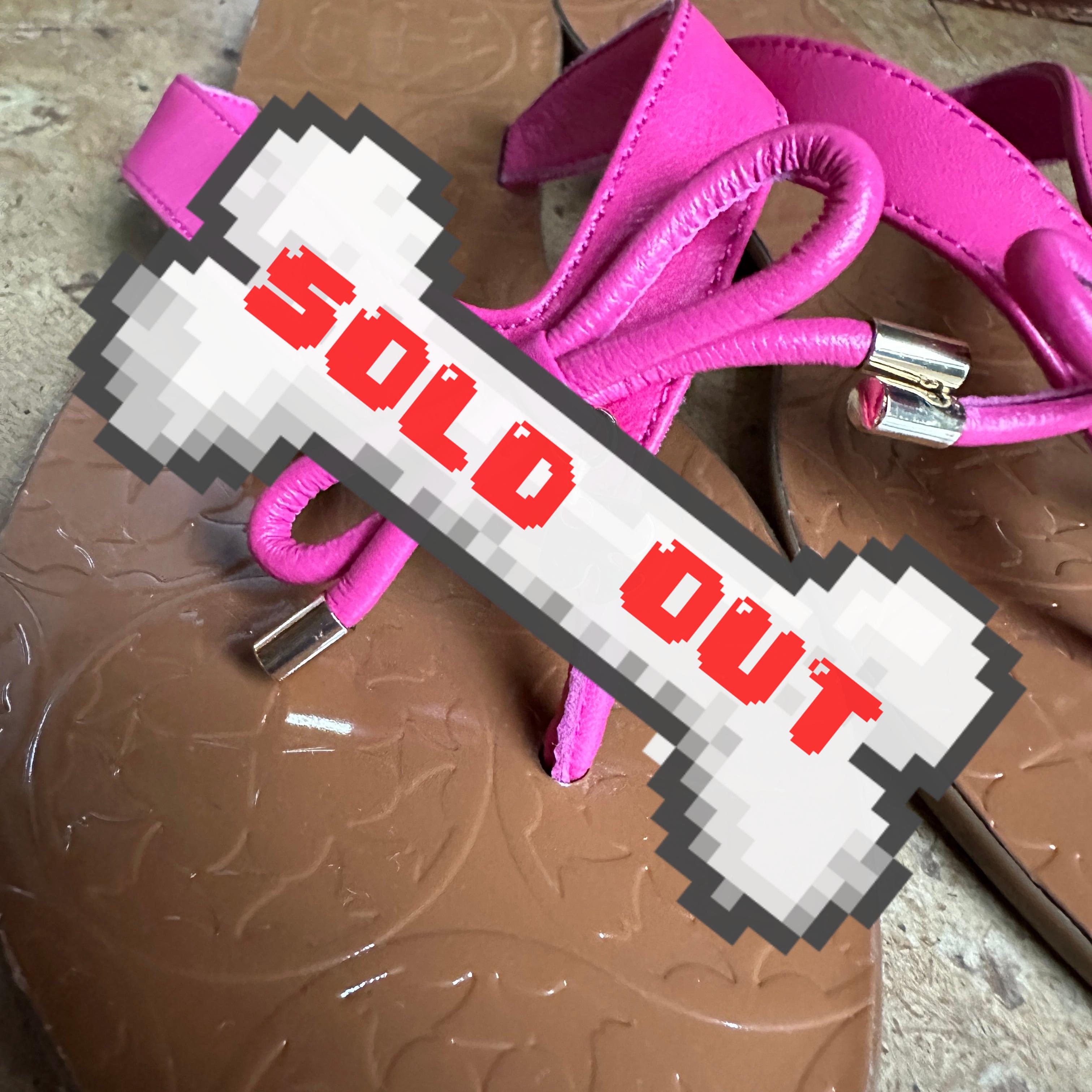 Hot Pink/Tan “Kate Spade” Flip-Flops