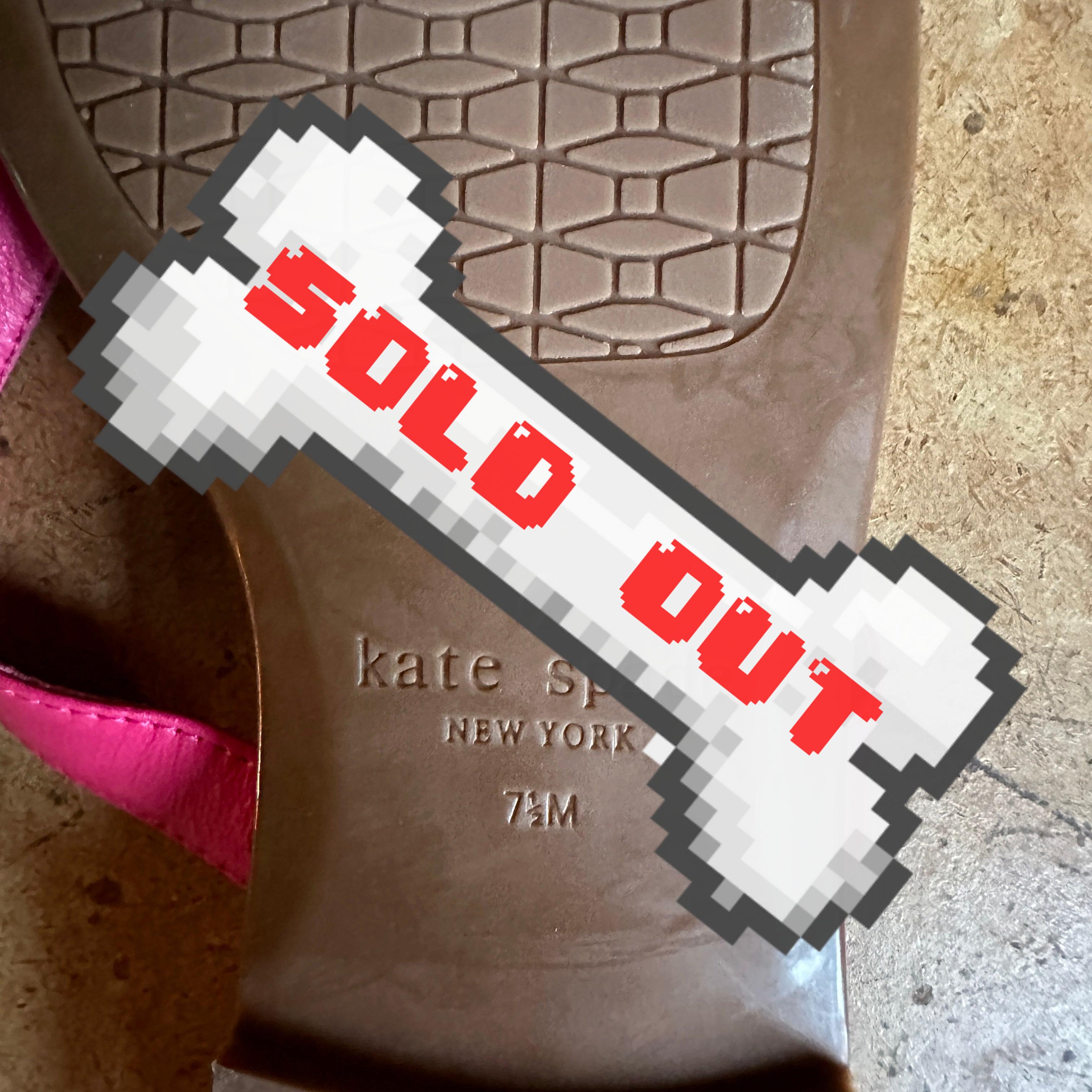 Hot Pink/Tan “Kate Spade” Flip-Flops