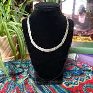 Italian Sterling Silver Braid Necklace