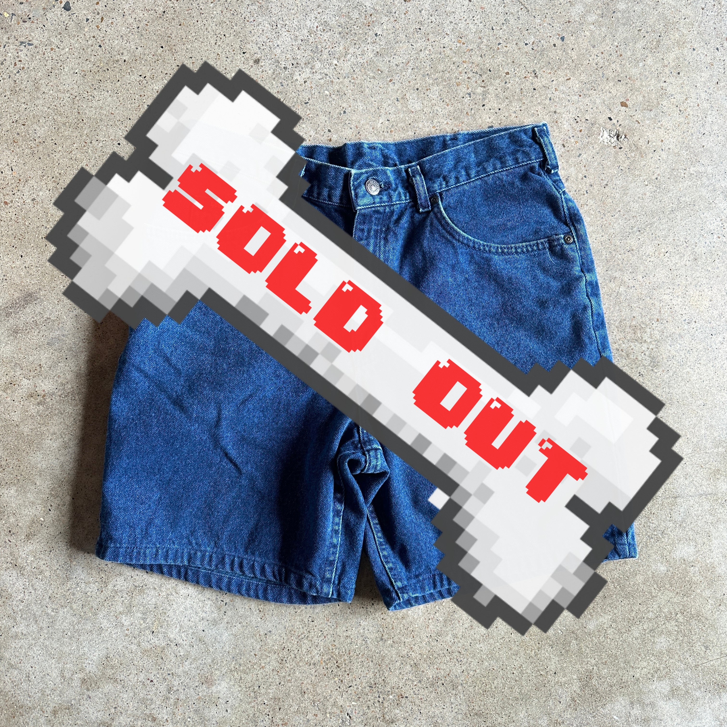 Lee dark blue denim shorts