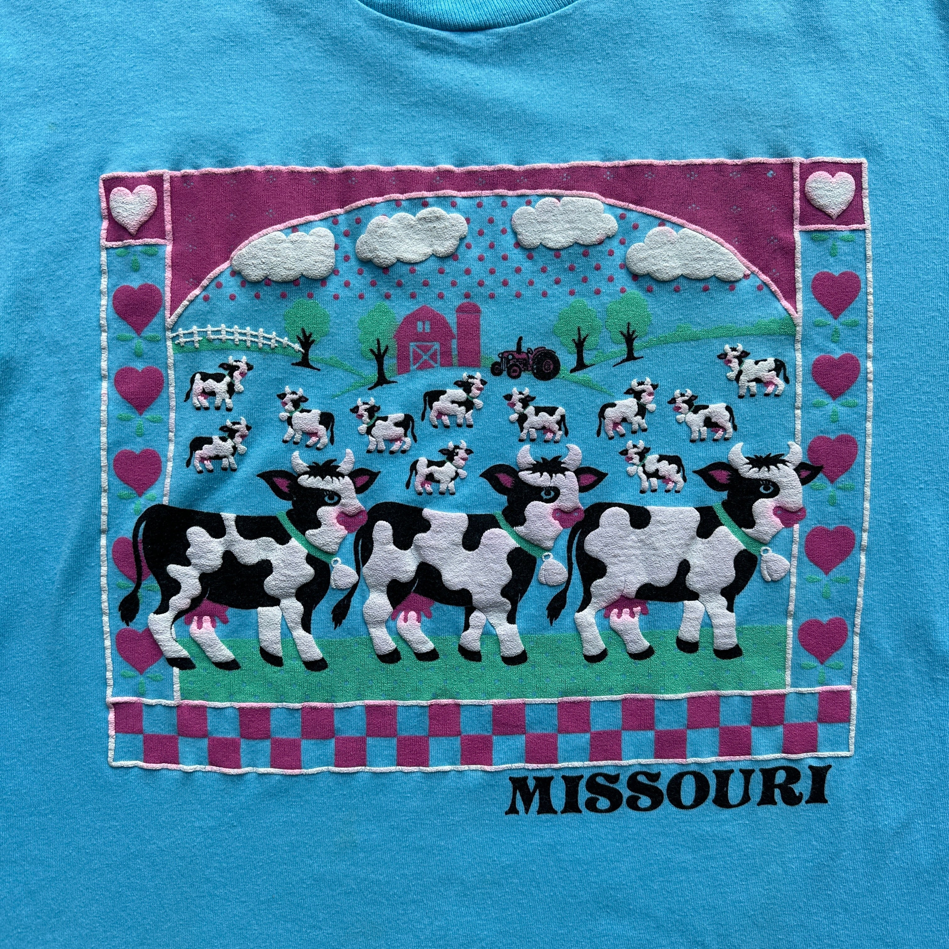 Missouri cow puff print t-shirt