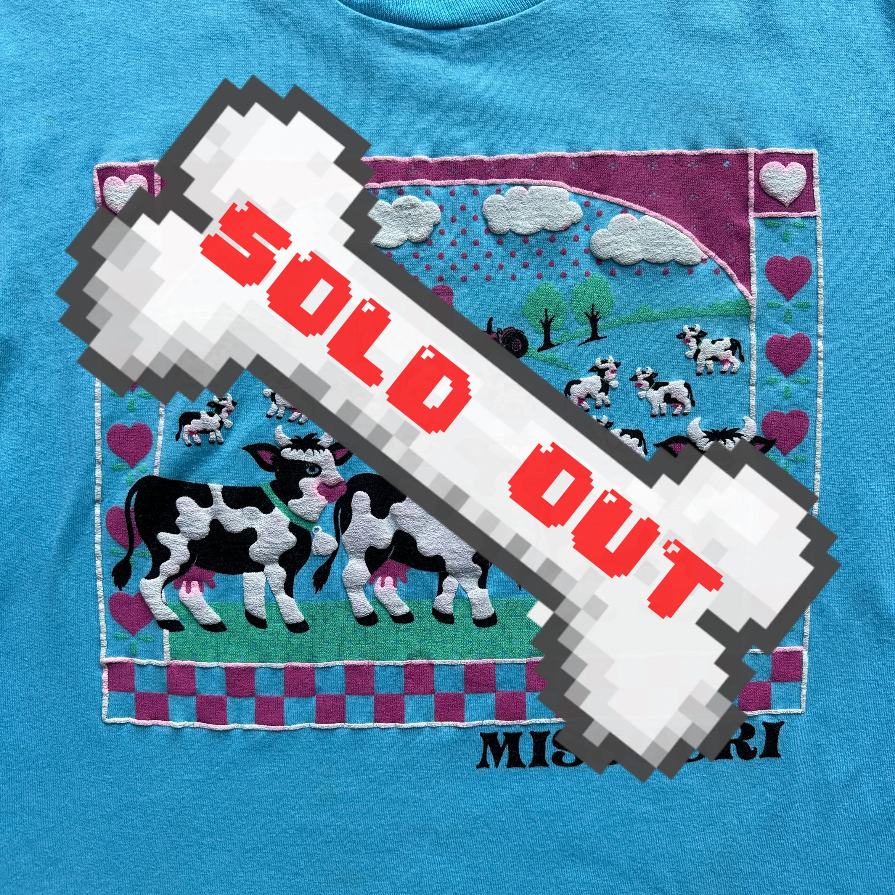 Missouri cow puff print t-shirt