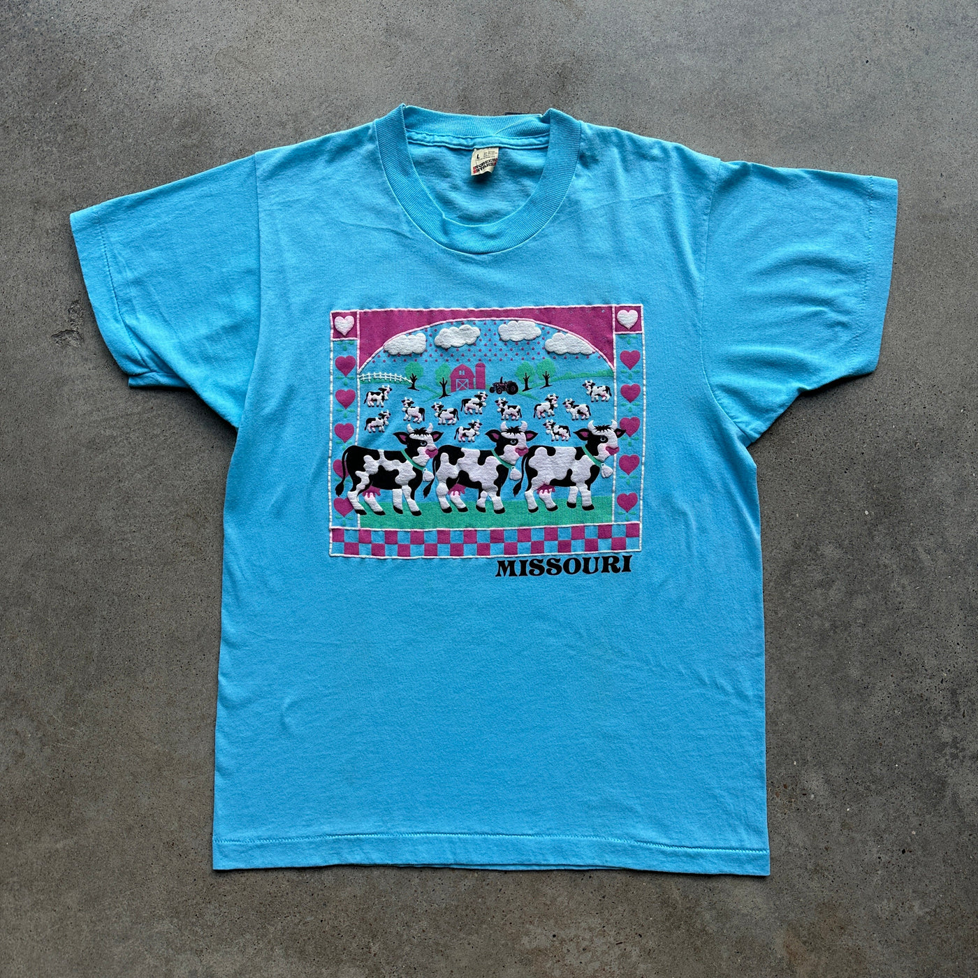 Missouri cow puff print t-shirt