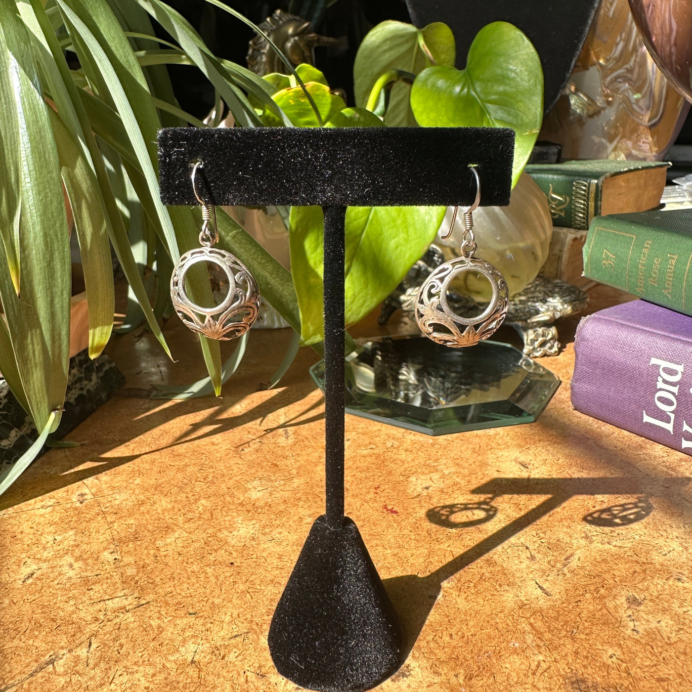 Round Filigree Sterling Silver Earrings