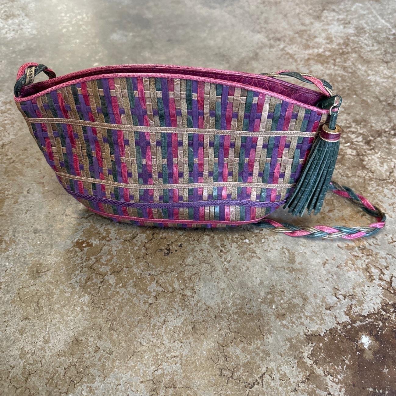 Sharif 1980s Multicolor Leather shoulder bag