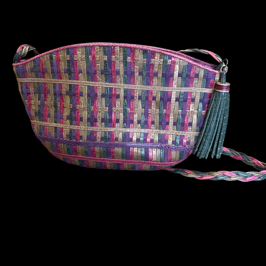 Sharif 1980s Multicolor Leather shoulder bag