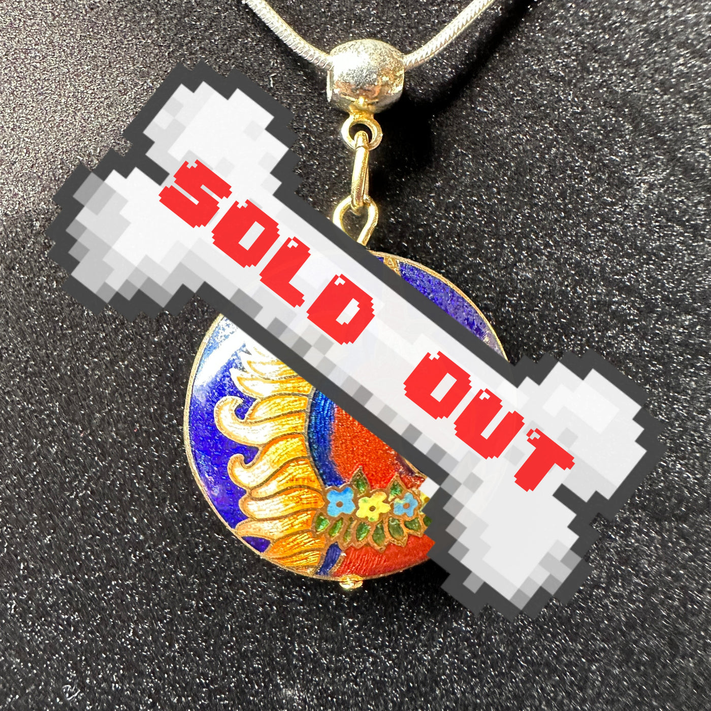 Sterling Cloisonné Unicorn Necklace