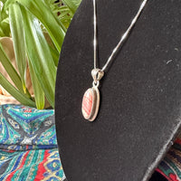 Sterling Rhodochrosite Necklace