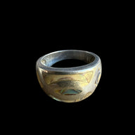 Sterling Silver Abalone Inlay Ring