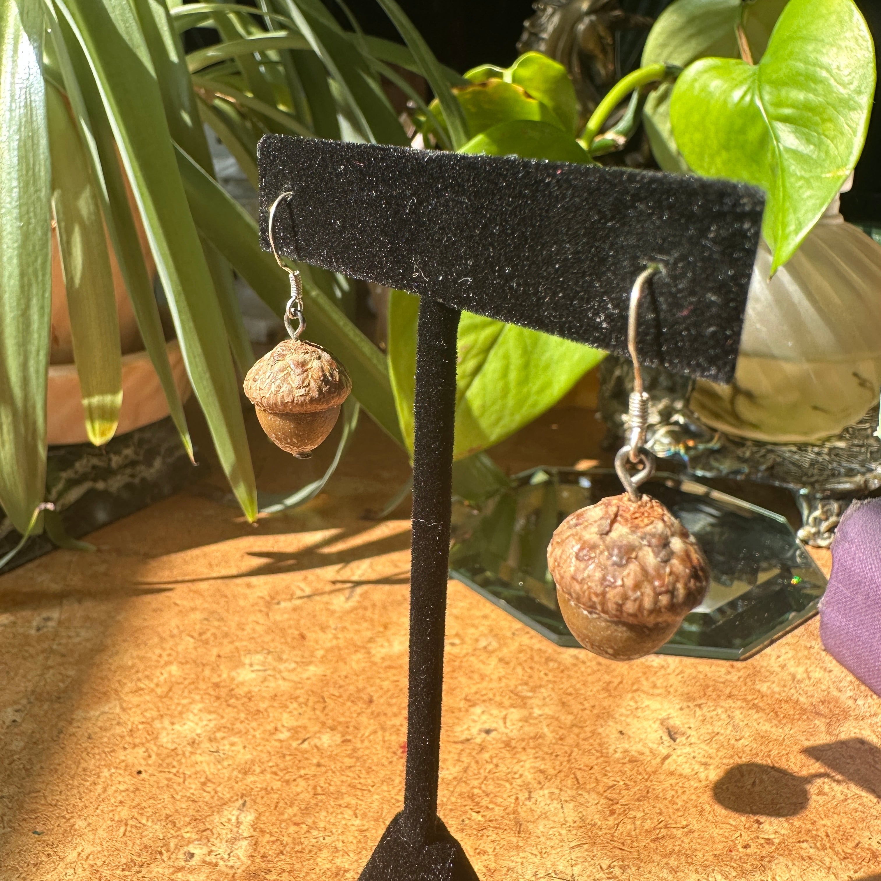 Sterling Silver Acorn Earrings