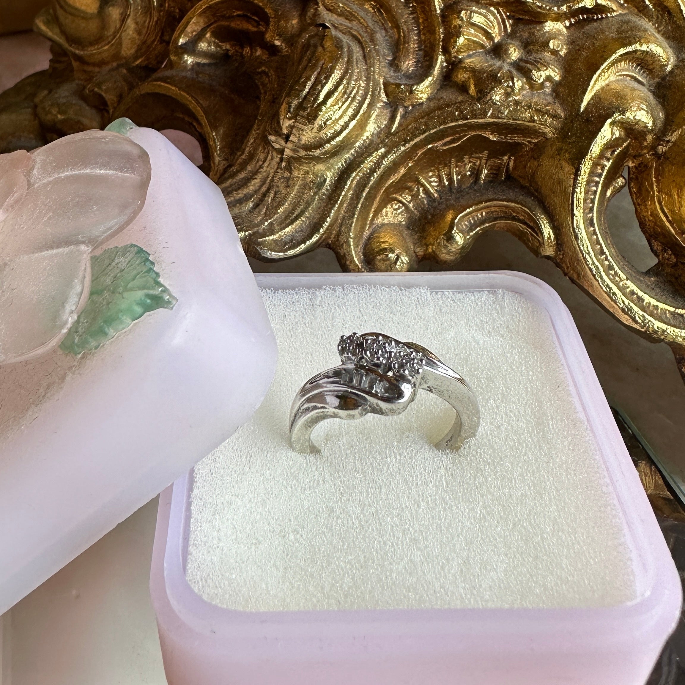 Sterling Silver & Genuine Diamond Ring