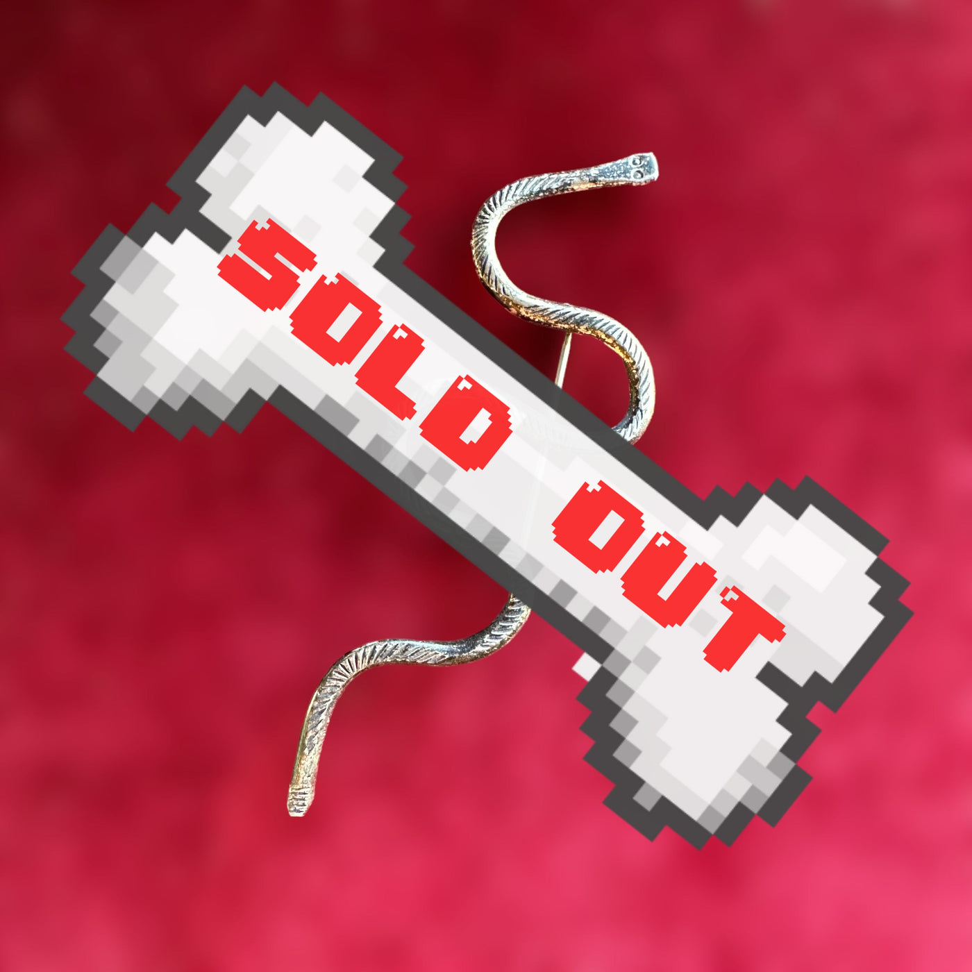 Sterling Silver Snake Brooch