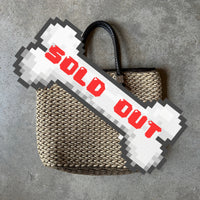 Tan Woven “Brighton” Handbag