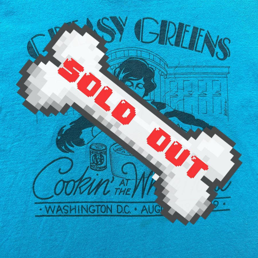 Teal “Greasy Greens” Tee