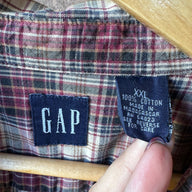 VTG Gap plaid button down with double pockets