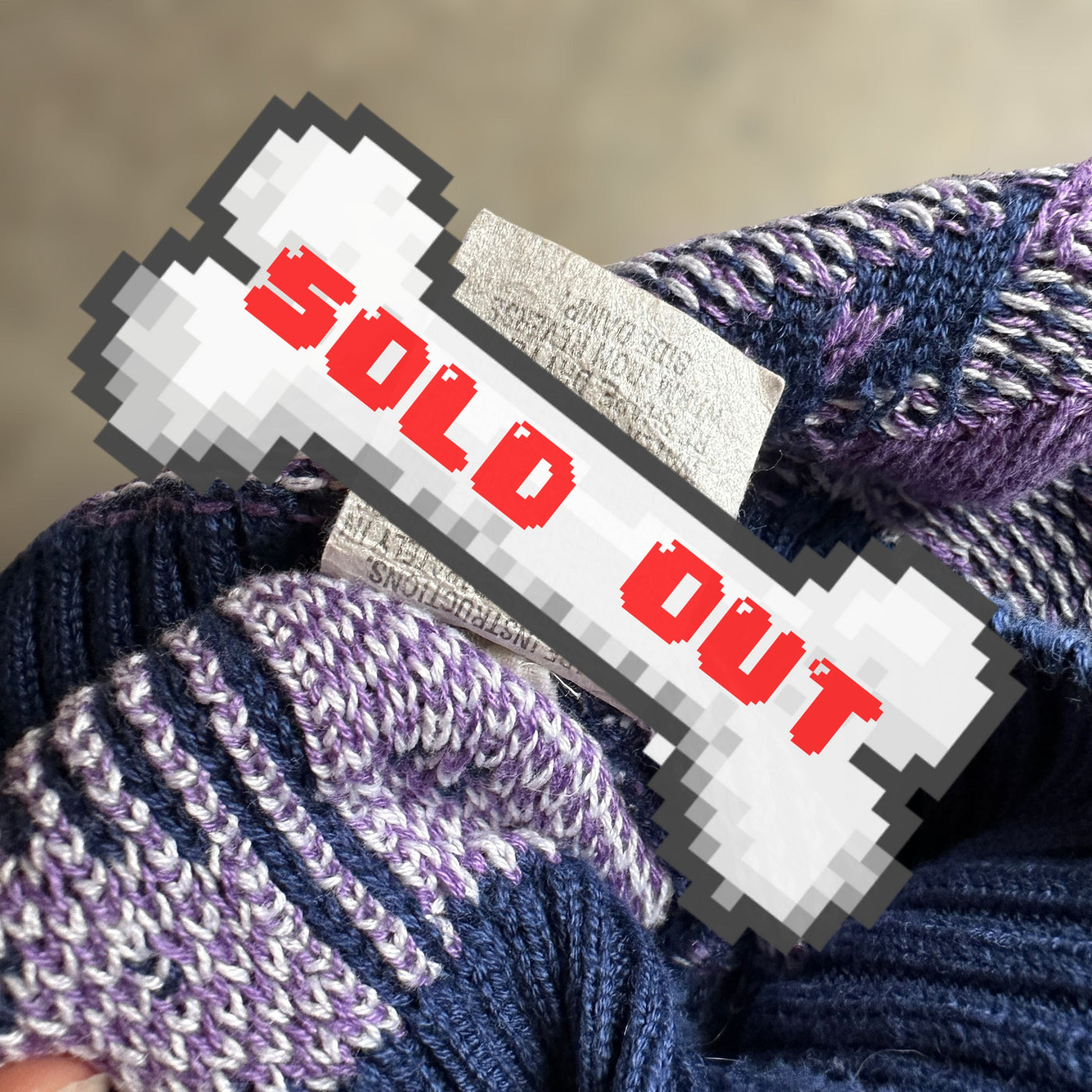 VTG Kalaroo blue, grey, and purple sweater!