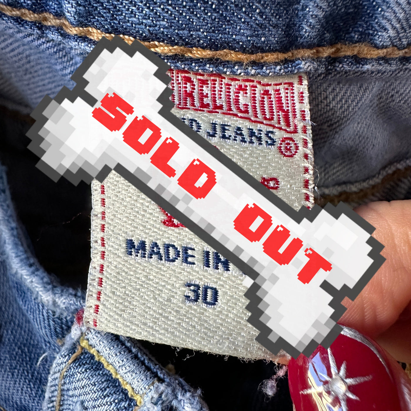 VTG True Religion distressed jeans