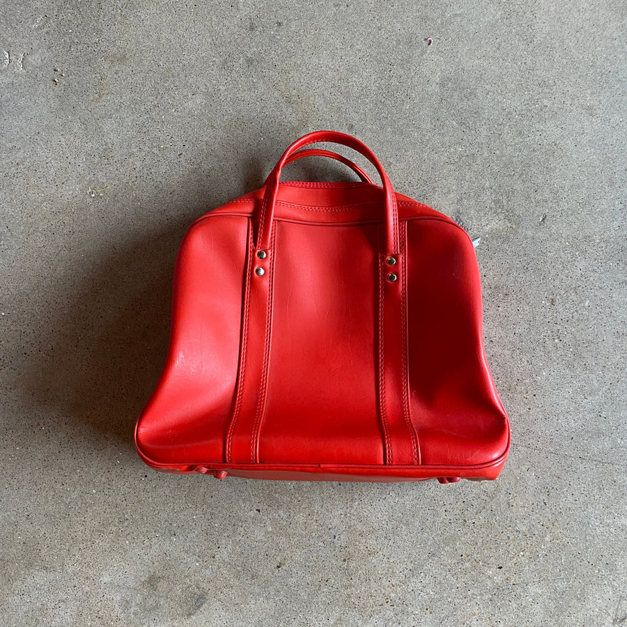 VTG red carry on luggage
